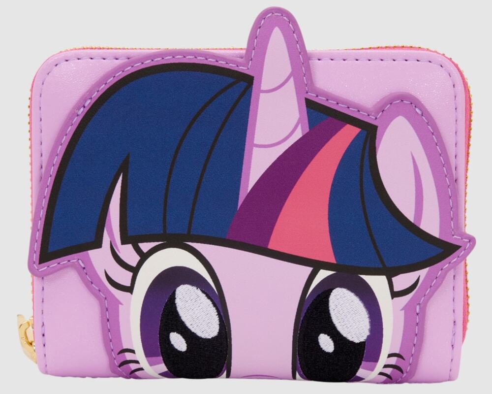 Loungefly My Little Pony Twilight Sparkle Cosplay Glitter Zip Around Wallet